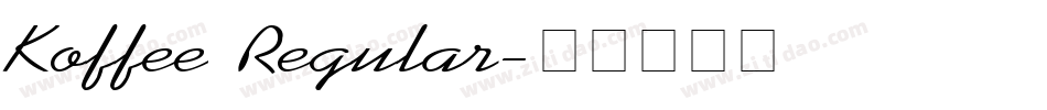 Koffee Regular字体转换
